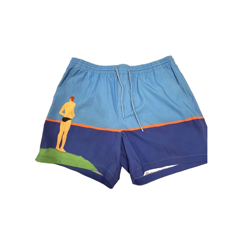 Todd Snyder Navot Miller Artist Series Weekend Swim Shorts 5" Size Lg Metro Luxe
